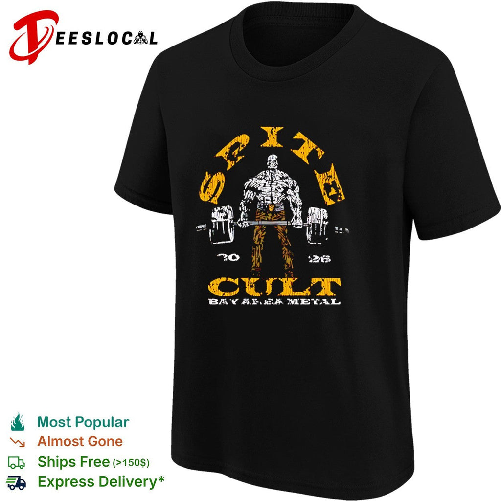Site 20 26 Cult Bay Area Metal Powerlifter Deadlift Heavy Iron Gym Workout shirt Unisex