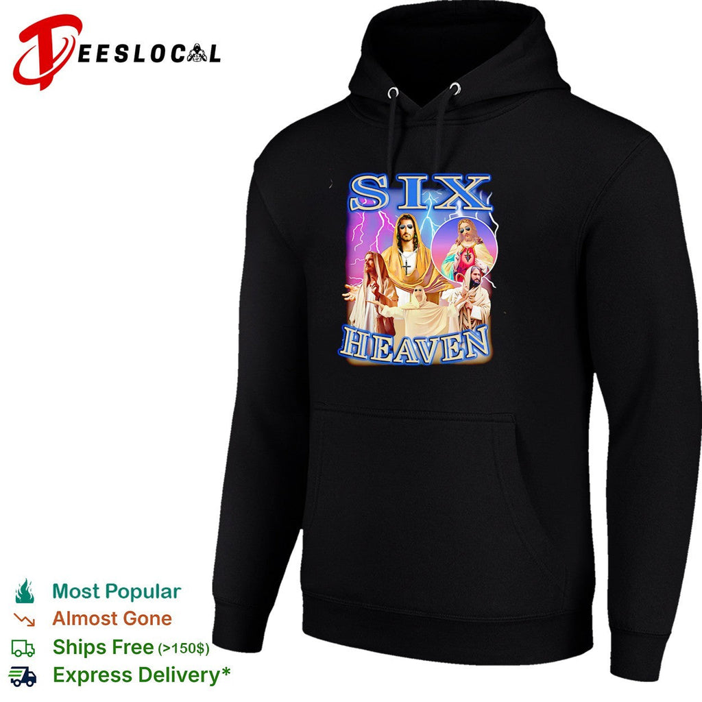 Six Heaven Jesus holy trinity portrait vintage bootleg shirt Unisex