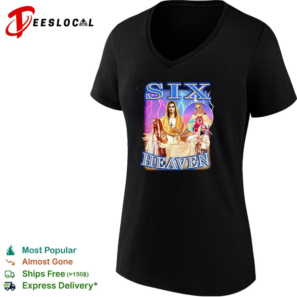 Six Heaven Jesus holy trinity portrait vintage bootleg shirt Unisex