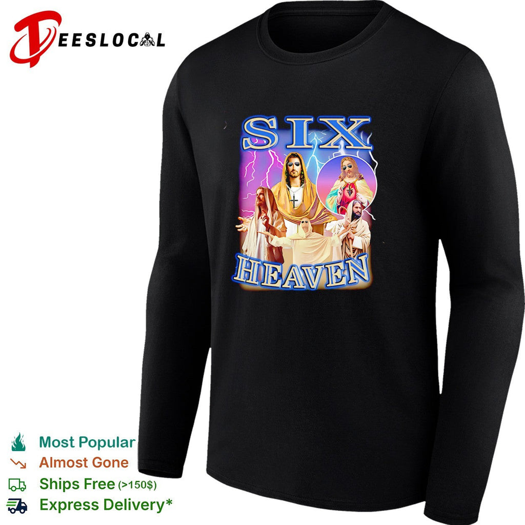 Six Heaven Jesus holy trinity portrait vintage bootleg shirt Unisex