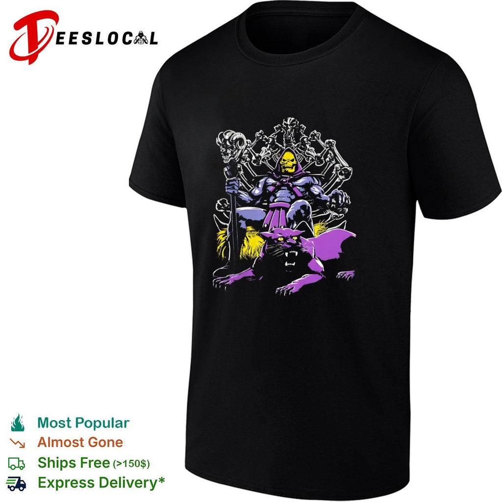 Skeletor Masters of the Universe Throne of Bones Panthor Dark Magic Fantasy shirt Unisex