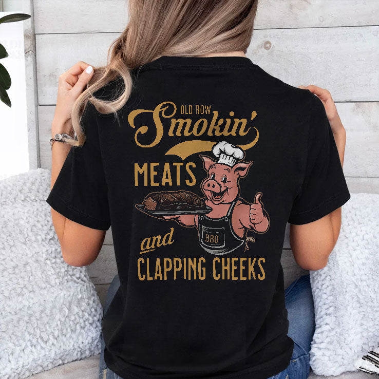 Smoking Meats And Clapping Cheeks Funny BBQ Shirt Unisex