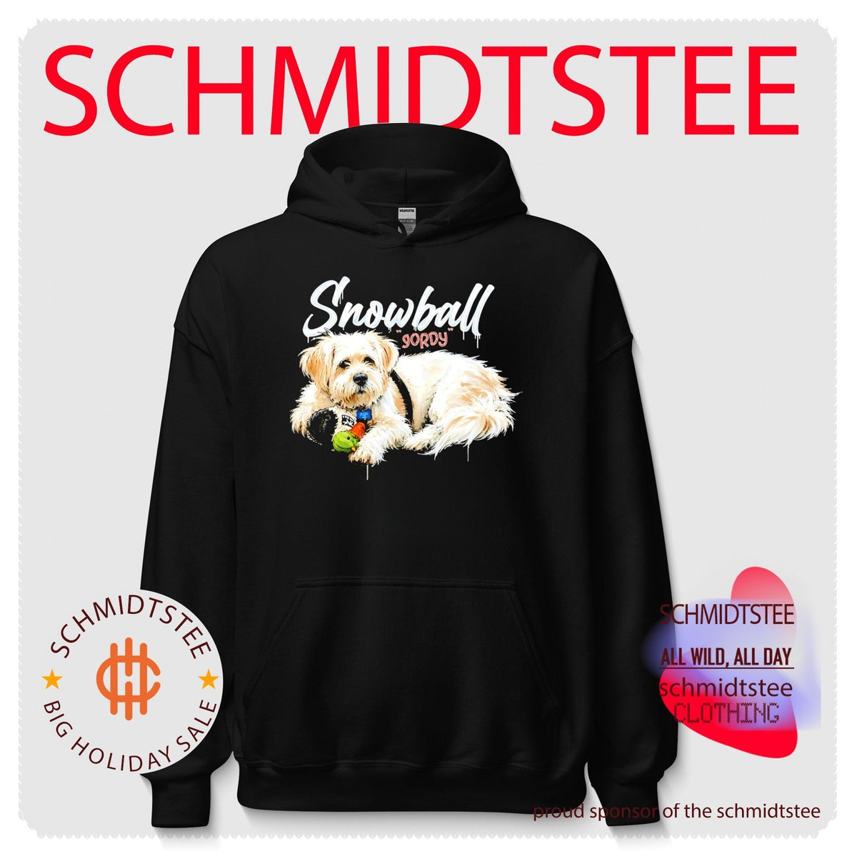Snowball Gordy Dog Portrait shirt Unisex