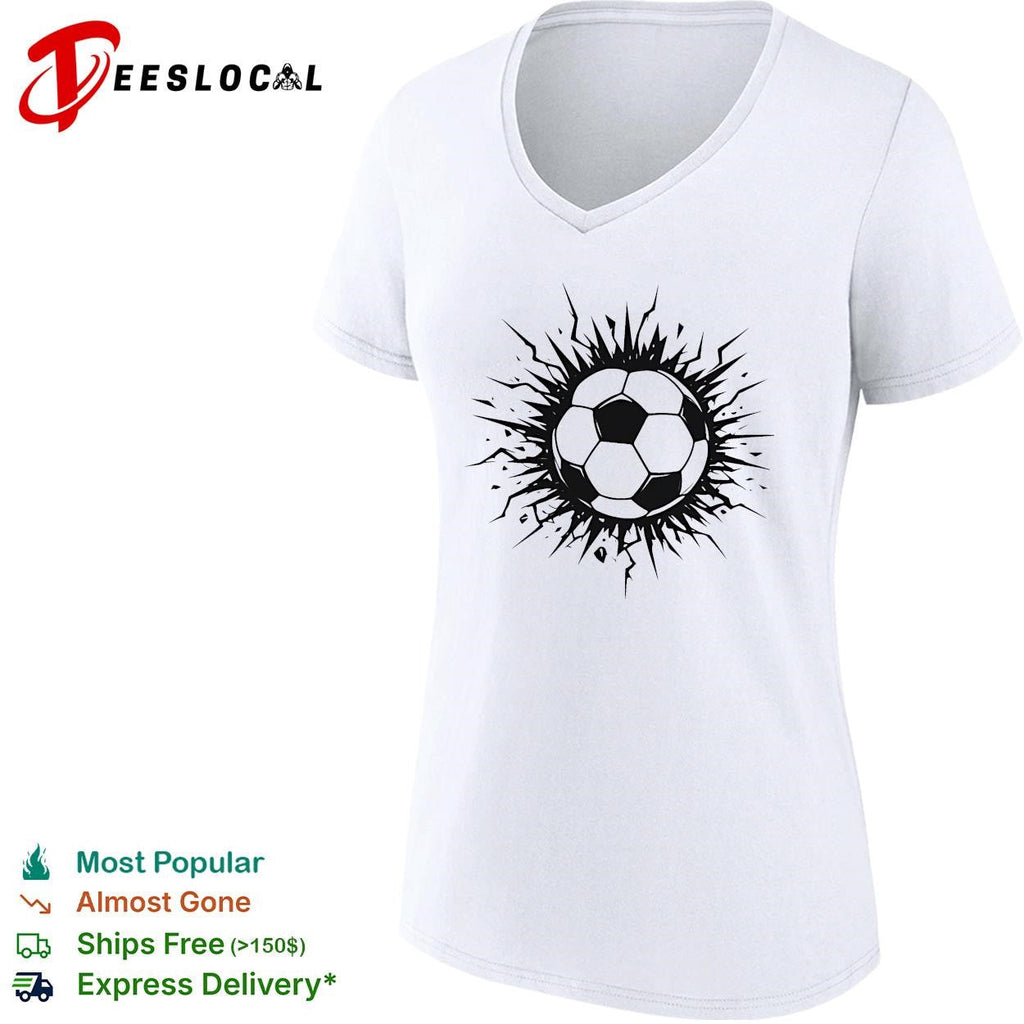 Soccer ball explosion burst bold art shirt Unisex