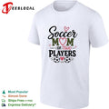Soccer mom of two players cute heart graphic shirt Unisex