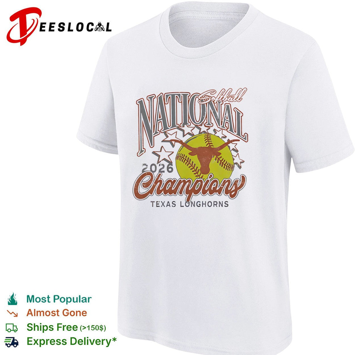 Softball National 2026 Champions Texas Longhorns shirt Unisex