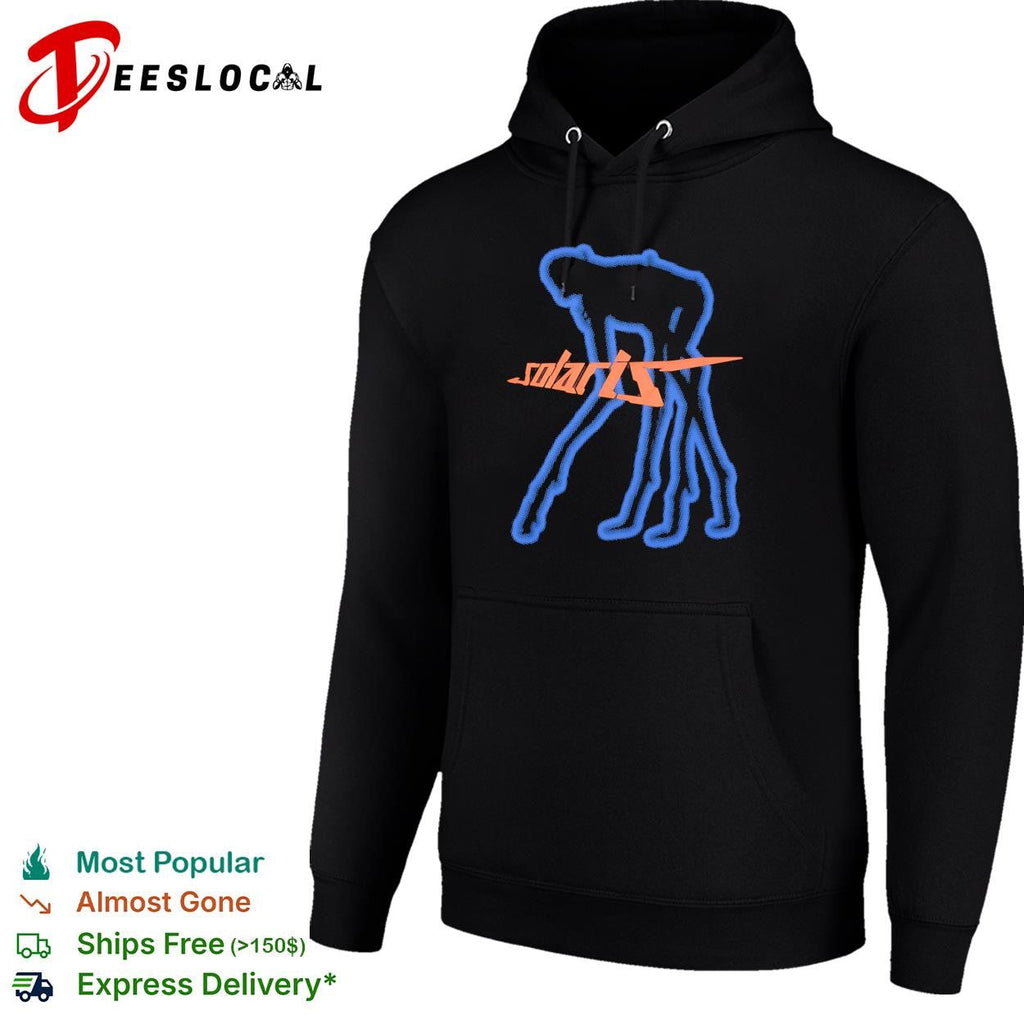 Solaris blue humanoid figure sci-fi dark abstract graphic shirt Unisex