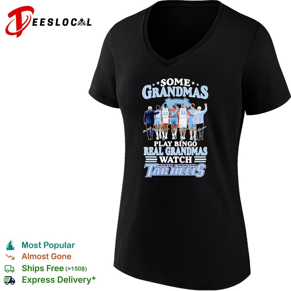 Some grandmas play bingo real grandmas watch North Carolina Tar Heels shirt Unisex