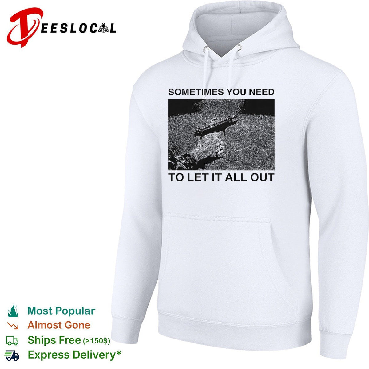 Sometimes you need to let it all out firearm ejecting shell casing shirt Unisex