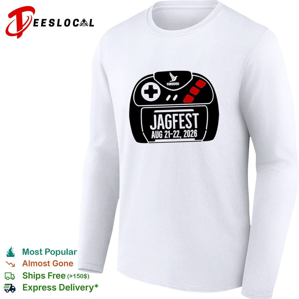 Songbird Jagfest Aug 21 22 2026 Atari Jaguar Video Game Retro Gaming Event shirt Unisex