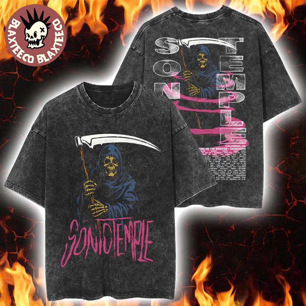Sonic Temple 2026 Festival Merch In Columbus Ohio At Art And Music Festival From May 14 To 17 2026 Reaper Cyclone Washed