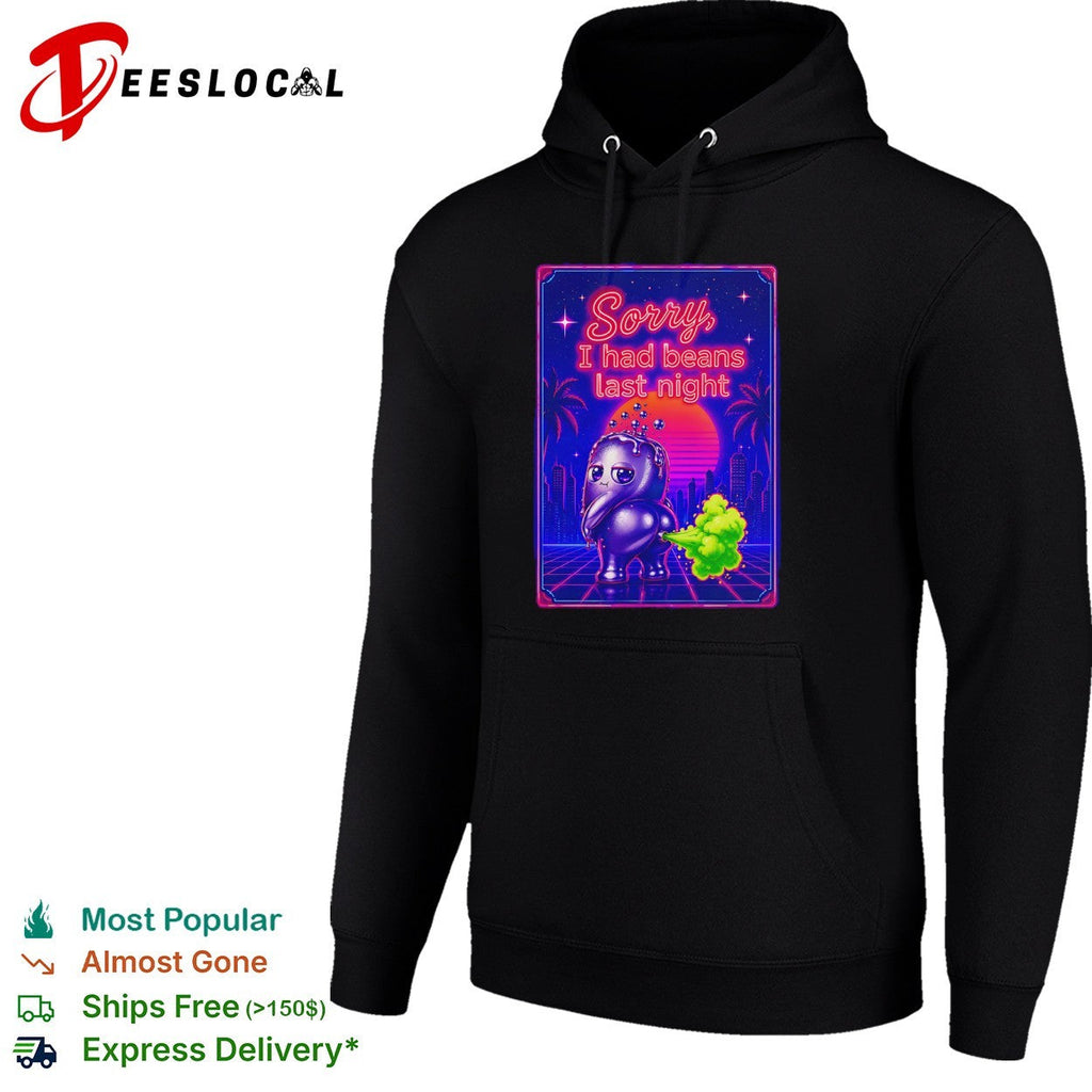 Sorry I had beans last night Synthwave Farting Creature shirt Unisex