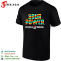 Sour Power Georgia Bulldog Baseball Mascot shirt Unisex