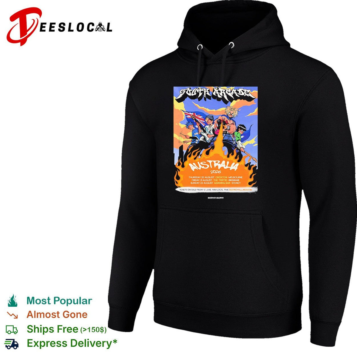 South Arcade Australia 2026 tour dates Croxton The Triffid Manning Bar shirt Unisex