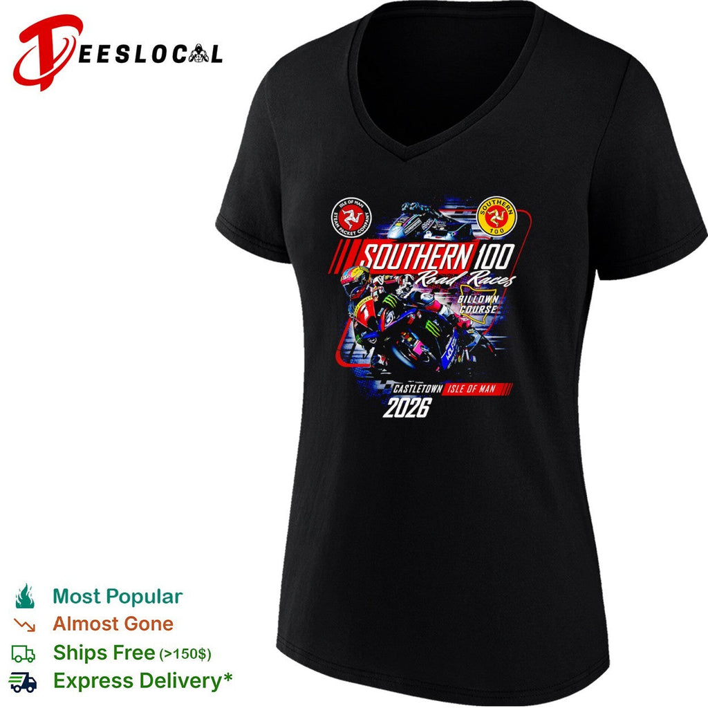Southern 100 Road Races Billown Course Castletown Isle of Man 2026 racing shirt Unisex