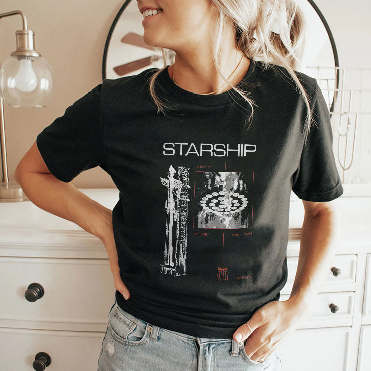 SpaceX Starship T Shirt Unisex
