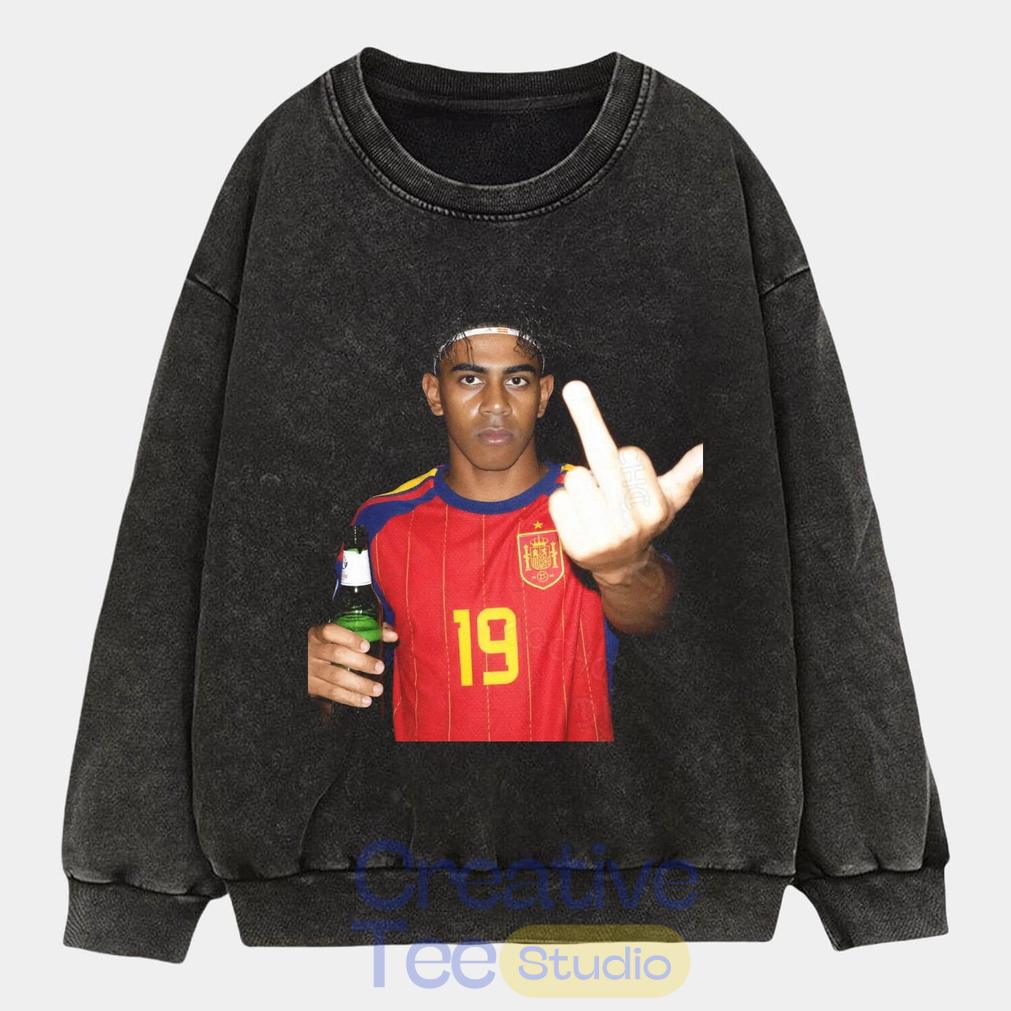Spain Football Lamine Yamal Drunk Middle Finger Unisex
