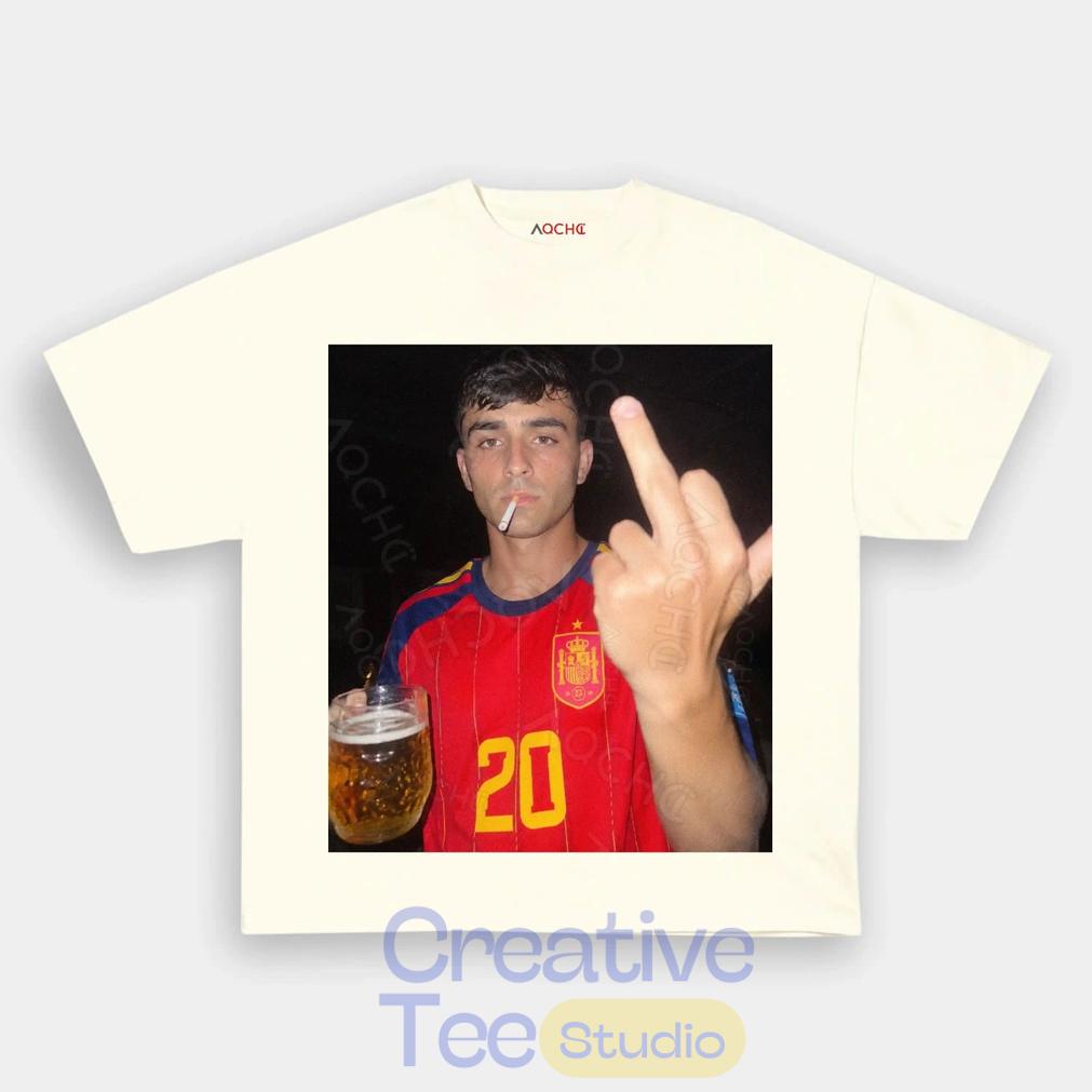 Spain Football Pedri Smoke & Beer Graphic Tee Unisex