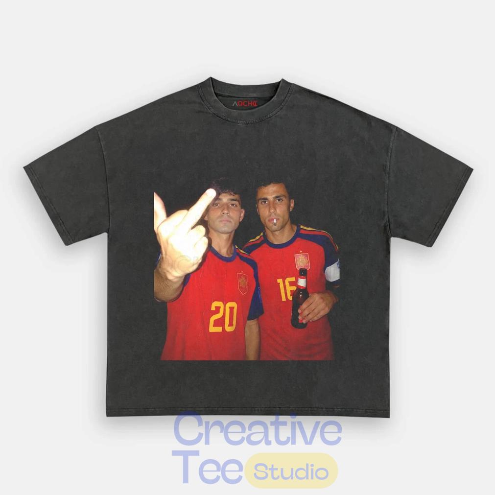 Spain Football Rodri x Pedri Drunk Middle Finger Unisex