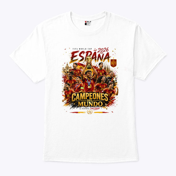Spain World Cup 2026 Campeones Del Mundo T Shirt Unisex