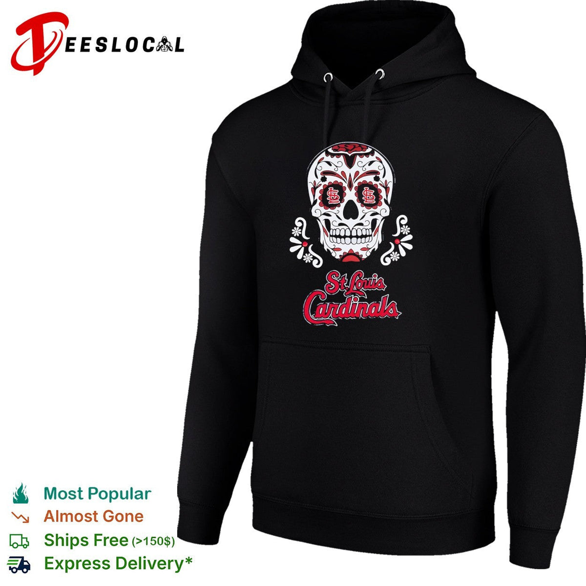 St Louis Cardinals sugar skull shirt Unisex