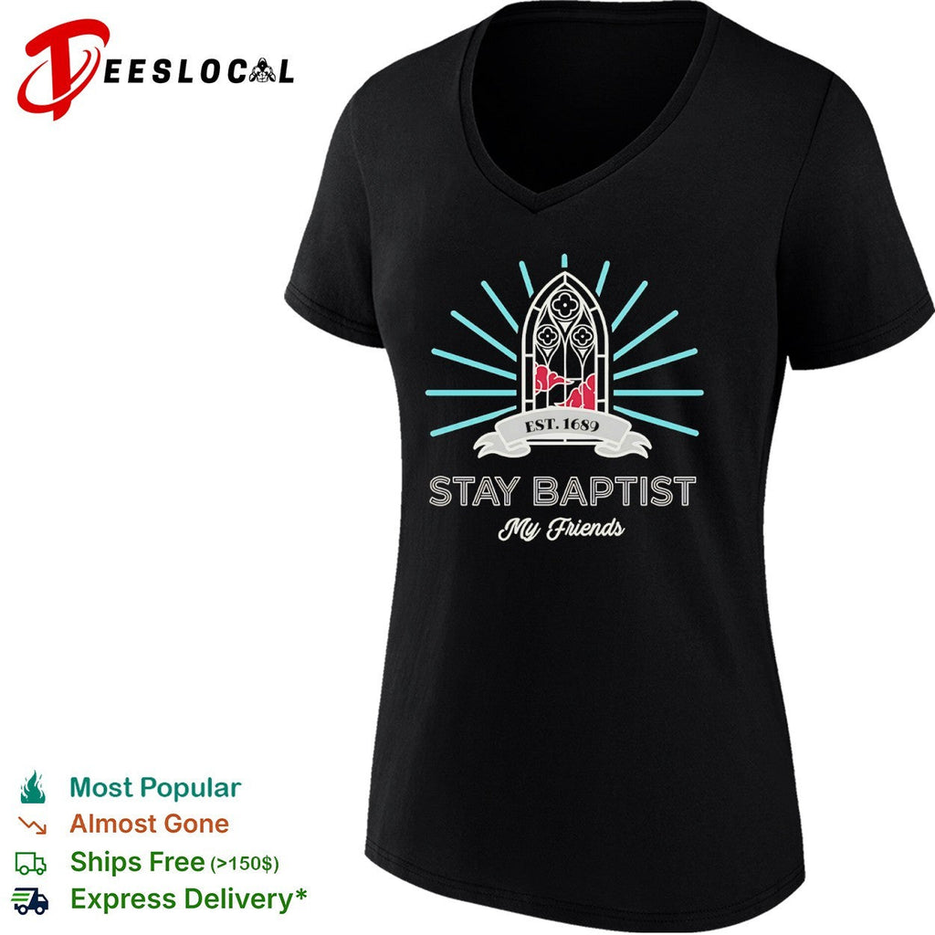 Stay Baptist My Friends Est 1689 Akatsuki Cloud Gothic Window Aesthetic shirt Unisex