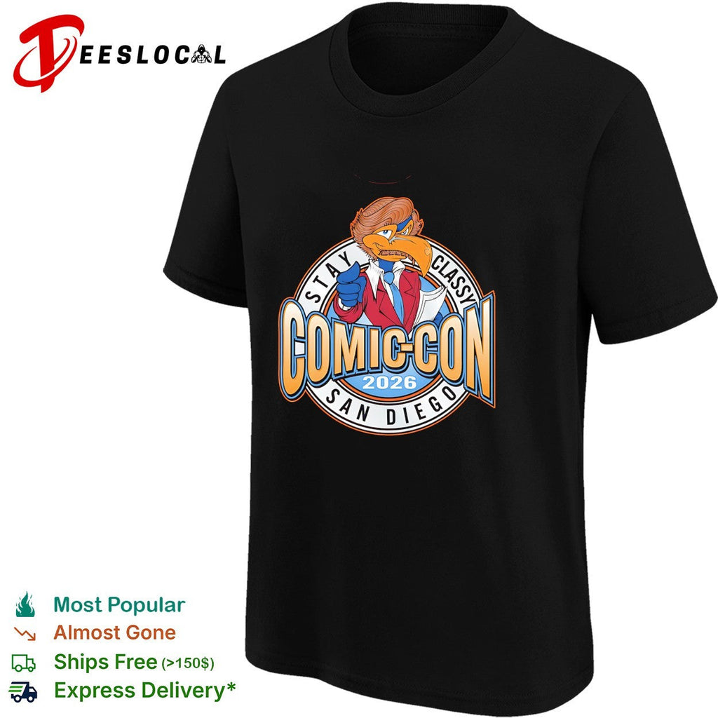 Stay classy Comic Con San Diego 2026 bird shirt Unisex