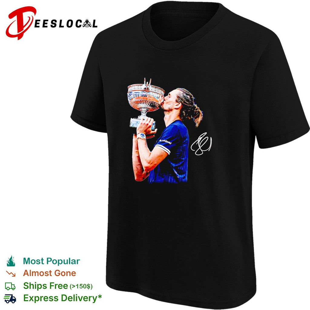 Stefanos Tsitsipas Roland Garros Muskeliers Cup French Open ATP tennis signature shirt Unisex