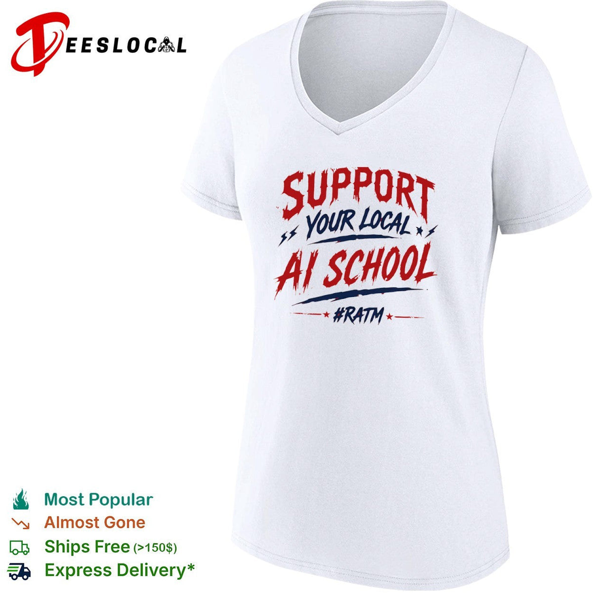 Support your local ai school ratm shirt Unisex