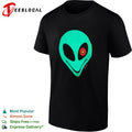 Svillain Alien Glow in the Dark Eye Design Neon Extraterrestrial Creature Concept shirt Unisex