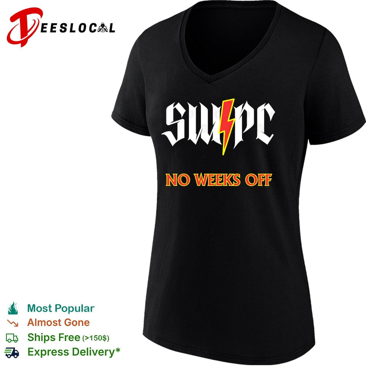Swpc No Weeks Off lightning shirt Unisex