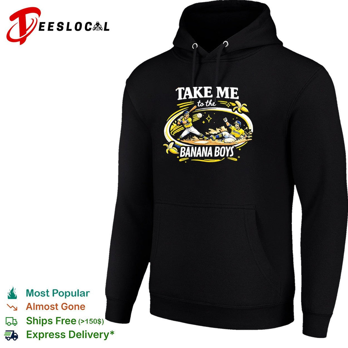 Take Me to the Banana Boys baseball shirt Unisex