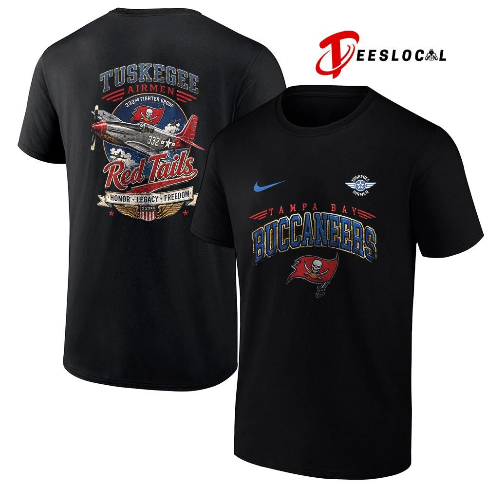 Tampa Bay Buccaneers Tuskegee Airmen Red Tails honor legacy freedom shirt Unisex