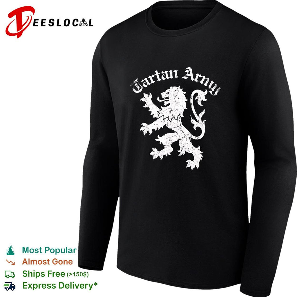 Tartan Army Scotland lion crest badge shirt Unisex