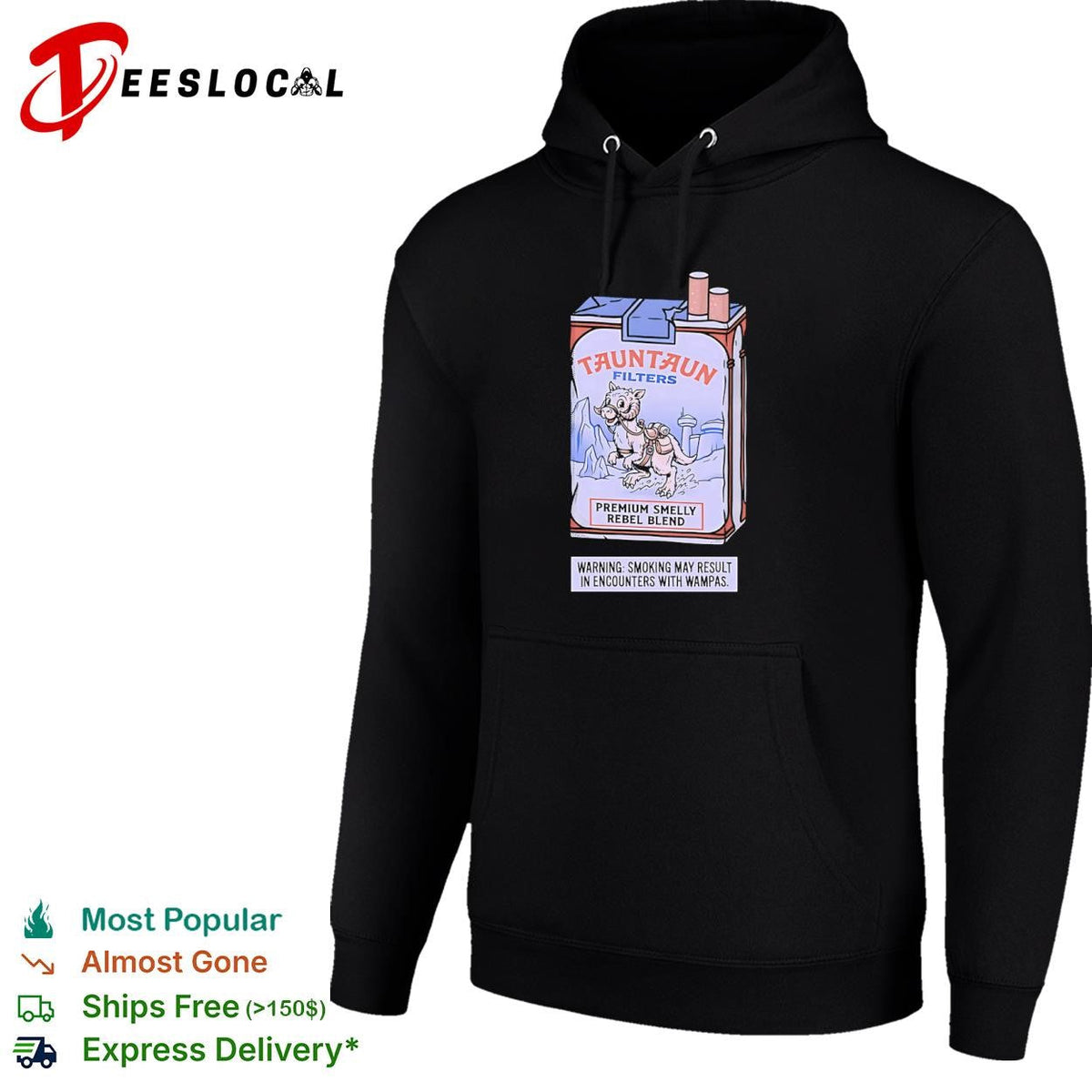 Tauntaun Filters Cigarettes warning smoking may result in encounters with wampas shirt Unisex