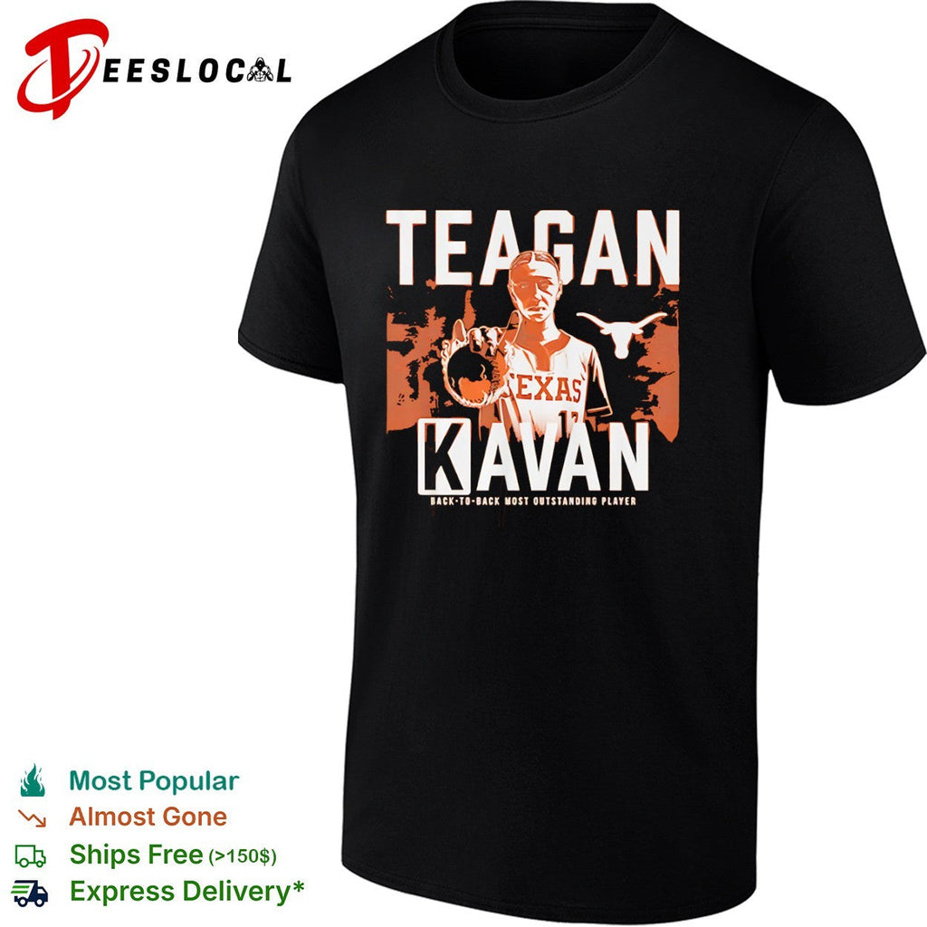Teagan Kavan Texas Longhorns back to back most outstanding player softball shirt Unisex