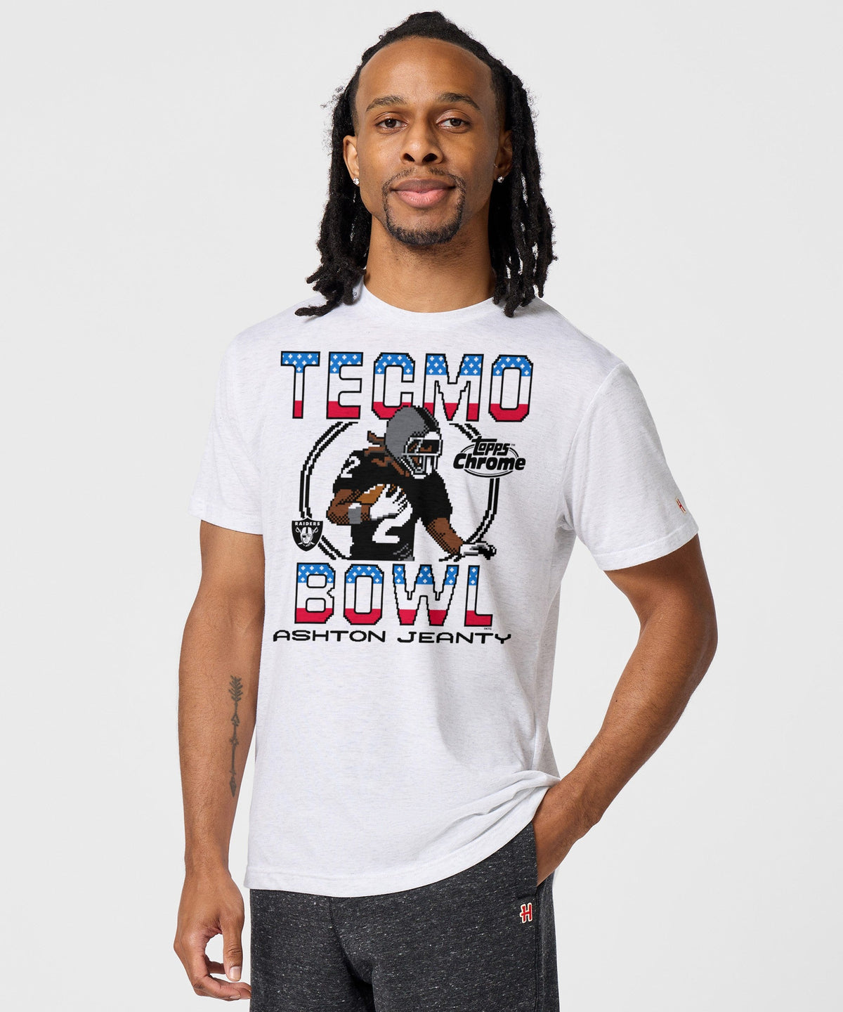 Tecmo Bowl x Topps Chrome Raiders Ashton Jeanty Unisex