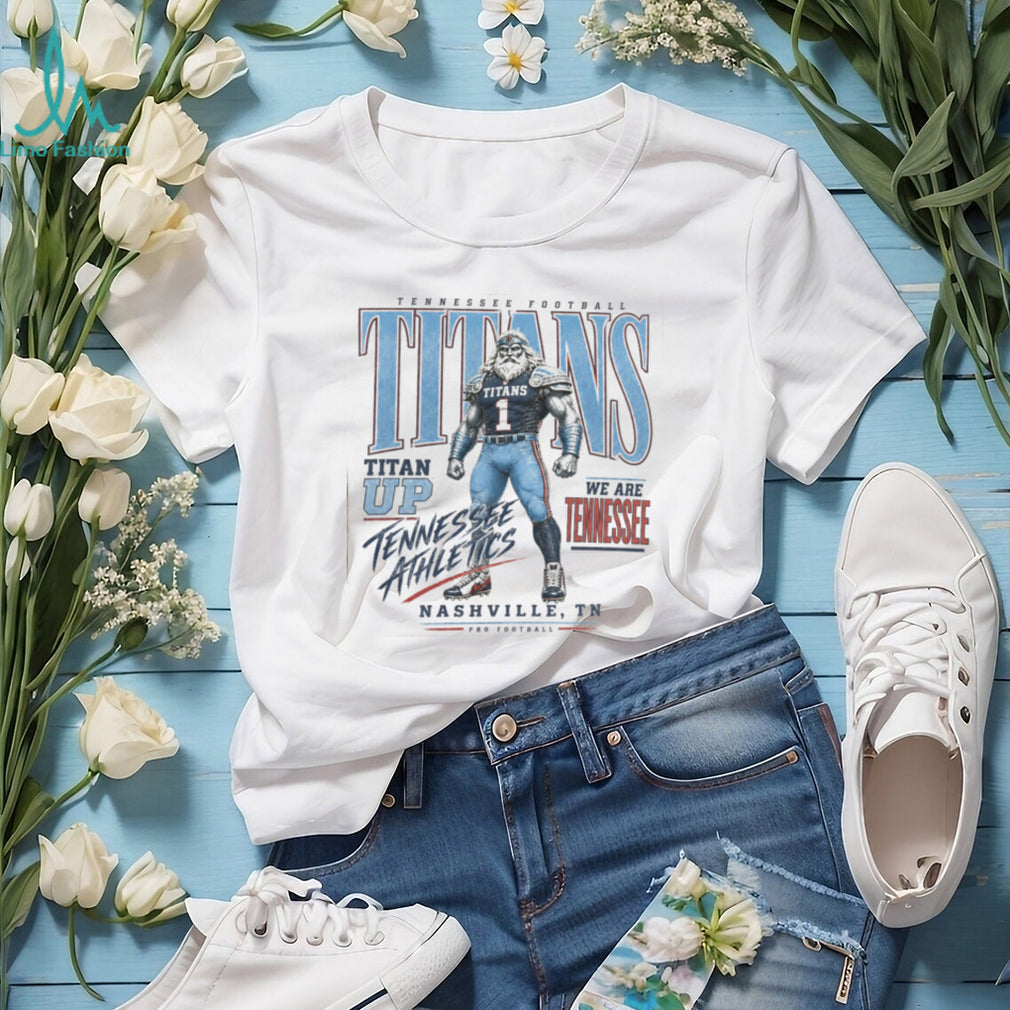 Tennessee Football Titan Up Mascot Athletic Vintage Shirt