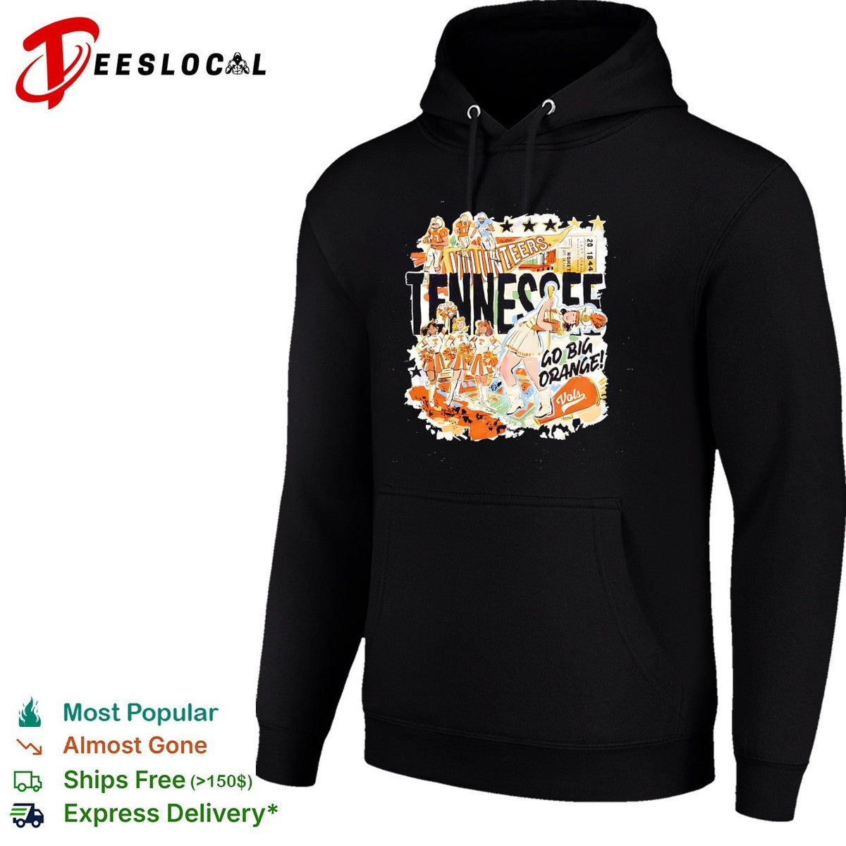 Tennessee go big orange football collage shirt Unisex