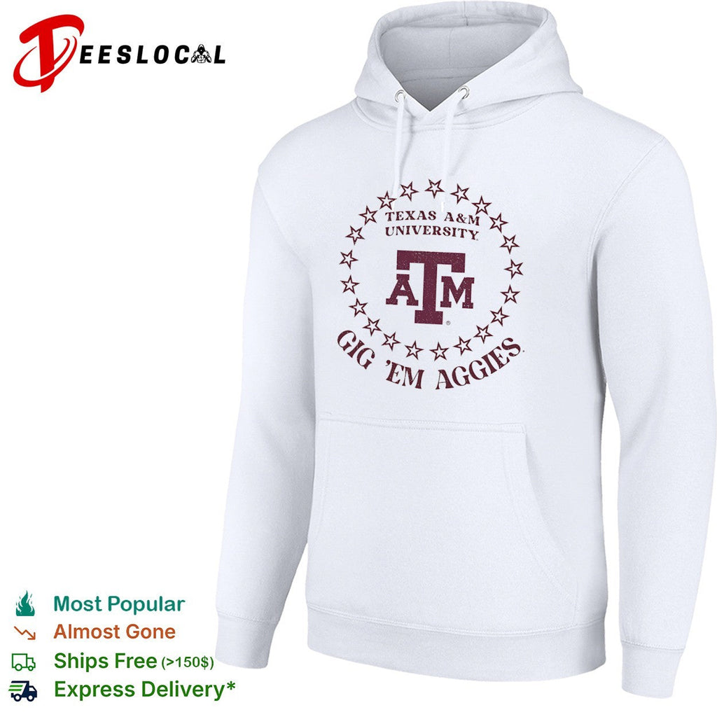 Texas A&M University Gig Em Aggies Texas A&M University Logo Ring of Stars shirt Unisex