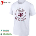 Texas A&M University Gig Em Aggies Texas A&M University Logo Ring of Stars shirt Unisex