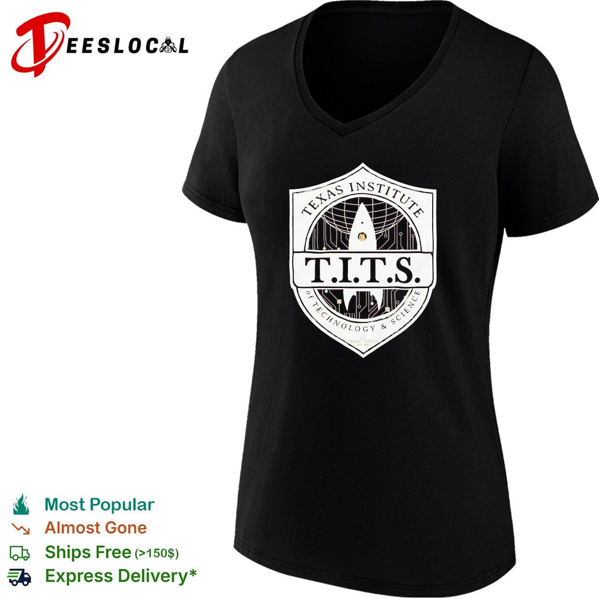 Texas Institute of Technology and Science TITS Rocket Doge Meme Space Parody shirt Unisex