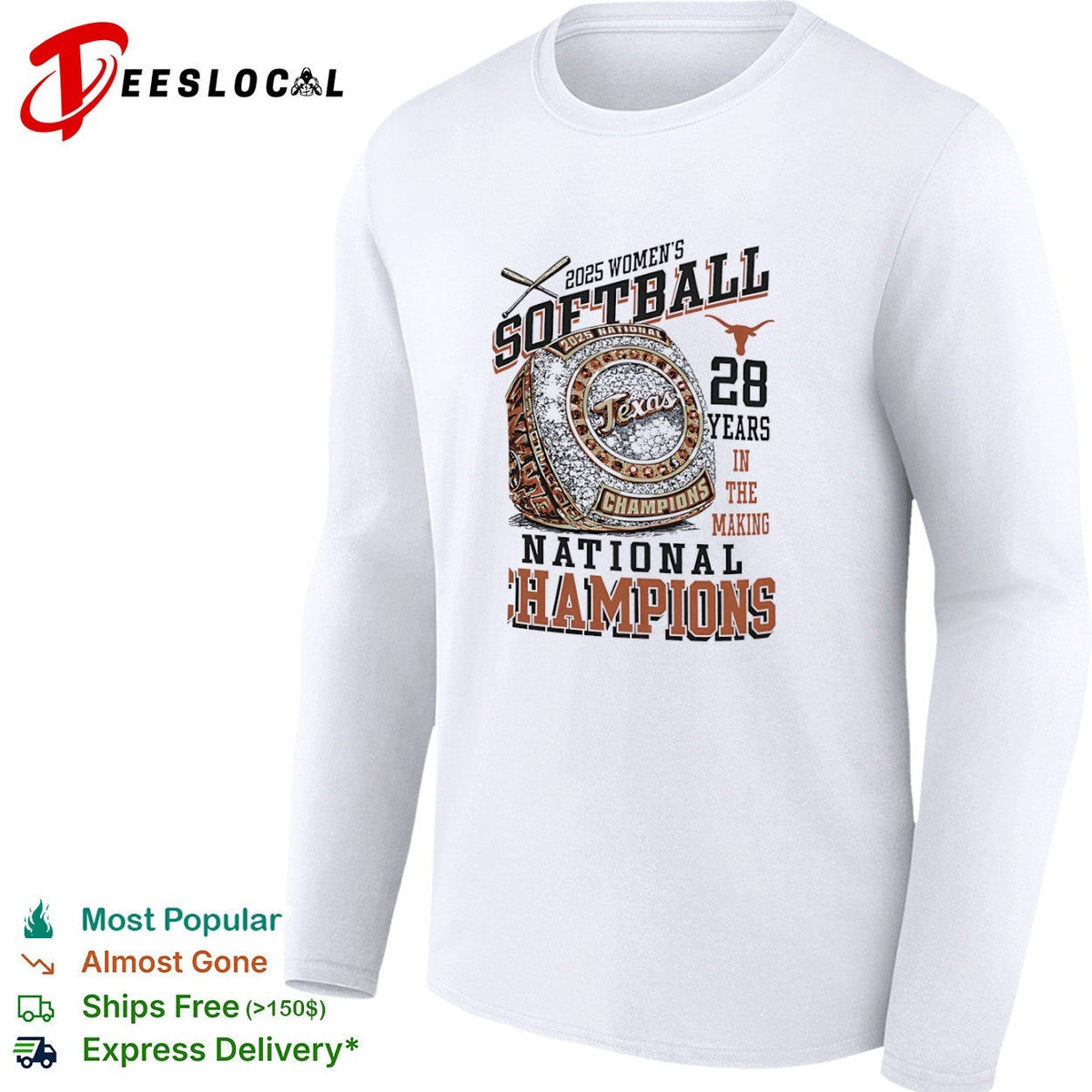 Texas Longhorns 2025 Softball National Champions 28 Years in the Making shirt Unisex