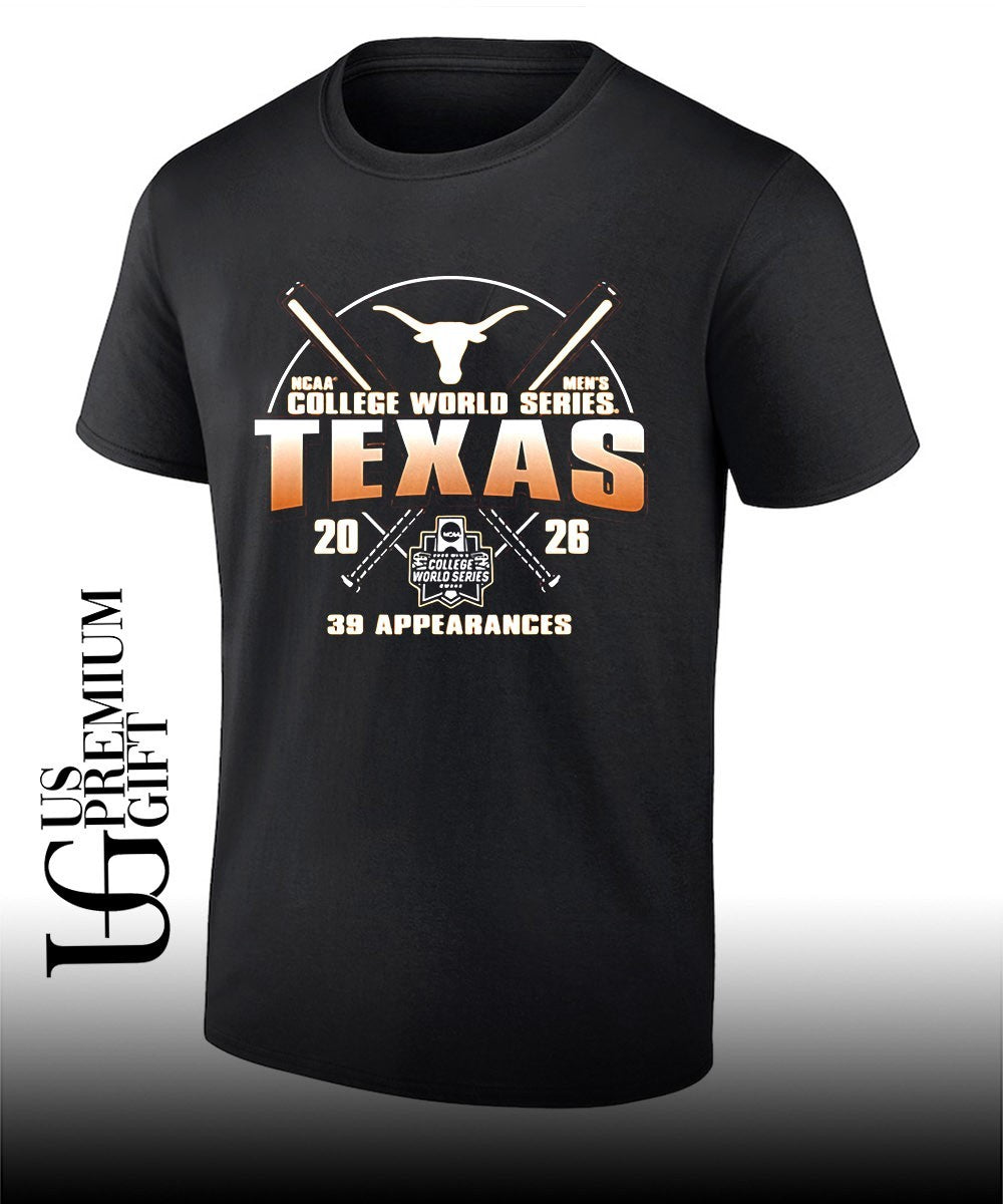 Texas Longhorns 2026 NCAA Men’s College World Series Bound 39 appearances Unisex
