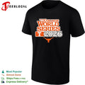 Texas Longhorns NCAA College World Series 2026 logo shirt Unisex