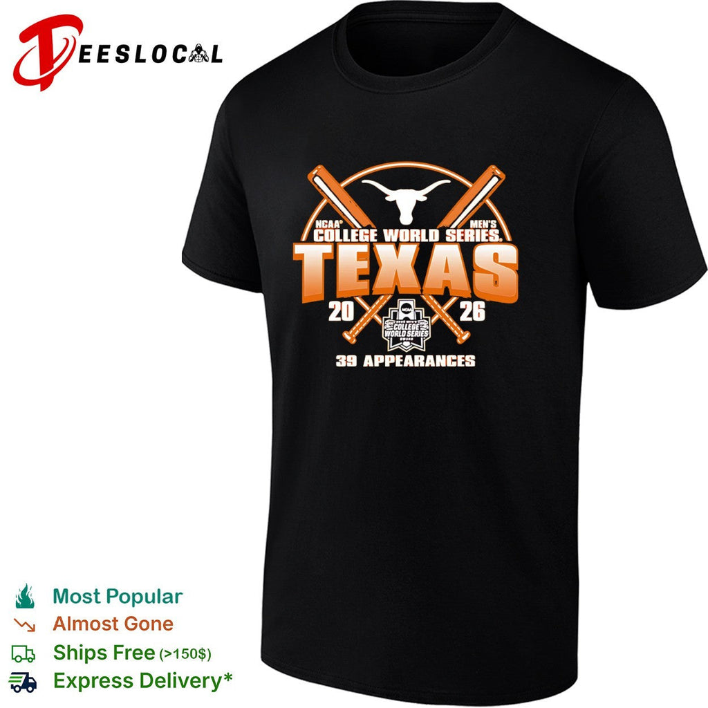 Texas Longhorns NCAA College World Series 39 2026 shirt Unisex