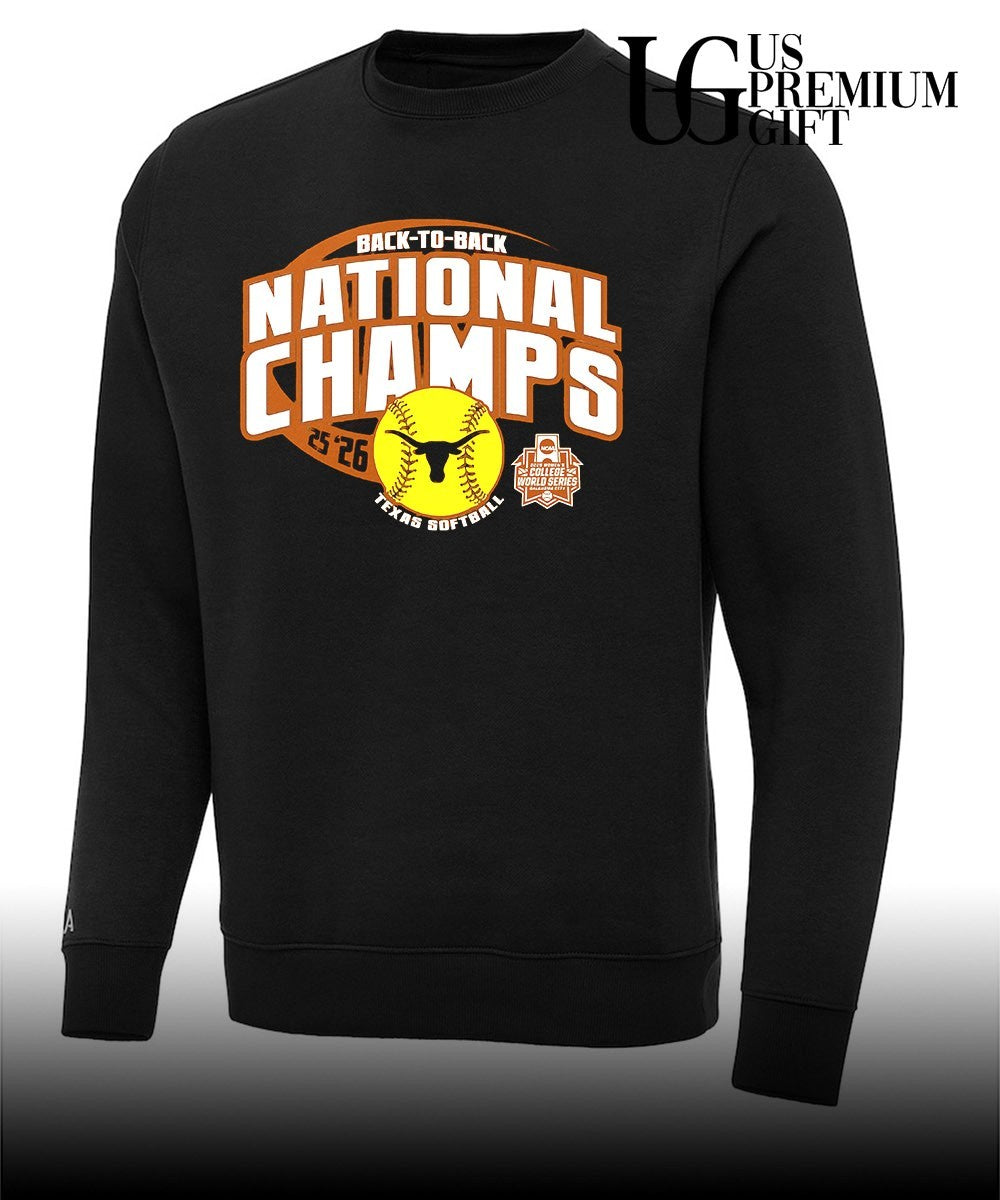 Texas Longhorns Softball Women’s NCAA Back To Back National Champs 2025-2026 shirt Unisex