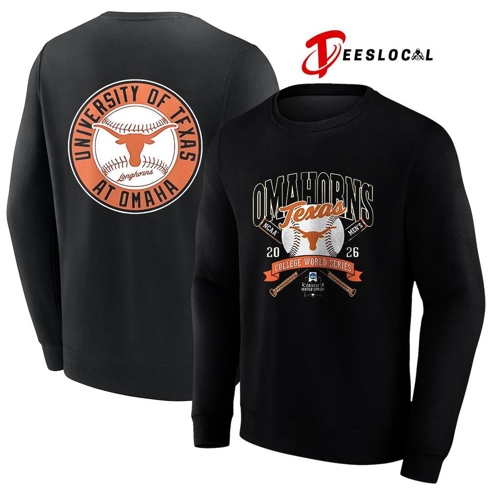 Texas Longhorns x Omaha bound college world series logo shirt Unisex