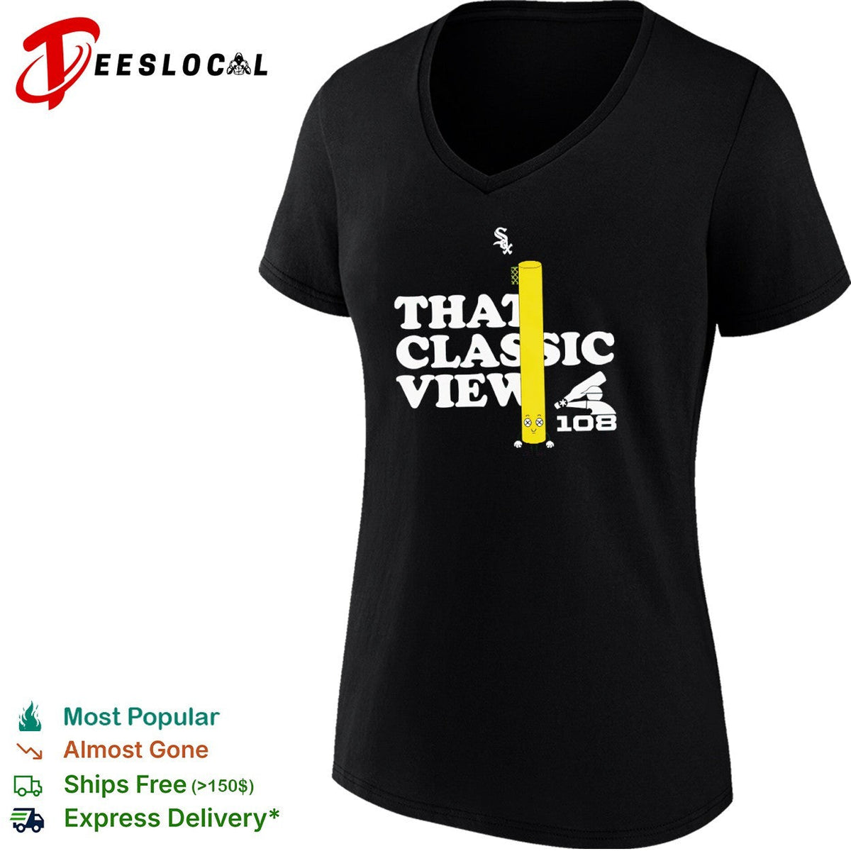 That Classic View 108 Chicago White Sox Foul Pole Shirt Unisex