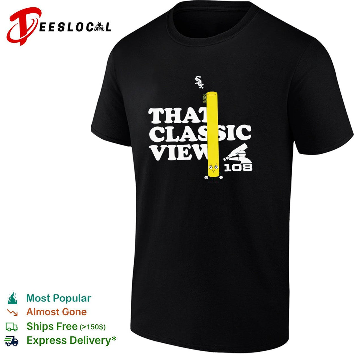 That Classic View 108 Chicago White Sox Foul Pole Shirt Unisex